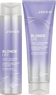 Joico Blonde Life Violet Shampoo & Conditioner Set| For Cool & Bright Blonde Hair | Neutralize Brassy Tones | Banish Yellow Tones | Boost Shine | Sulfate Free | Fortified With Monoi & Tamanu Oil