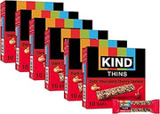 KIND Thins Snack Bars, Dark Chocolate Cherry Cashew, Gluten Free, Low Calorie, Healthy Snacks, 5g Sugar, 60 Count