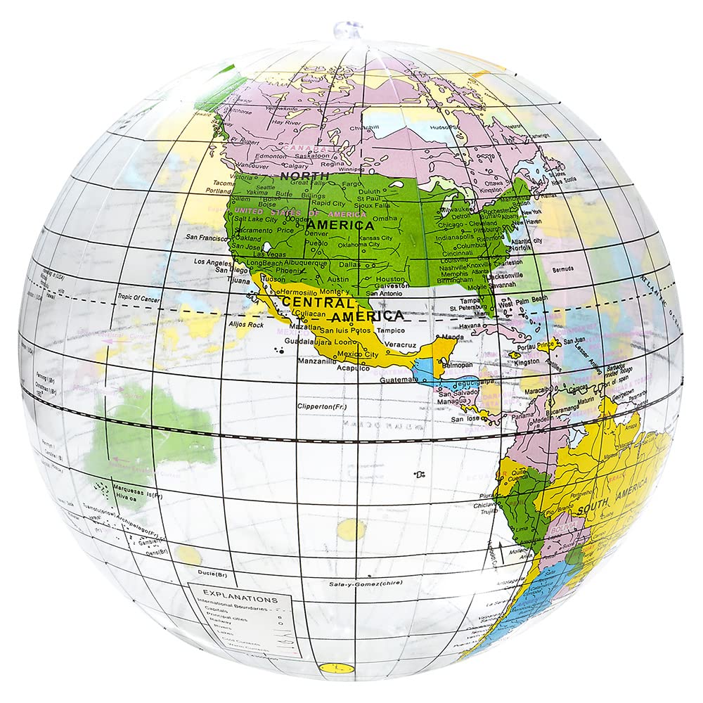 16" Clear Globe Inflate by Rhode Island Novelty – Plastic, Orignal Color, Pack of 12, Model IN-GLOCR