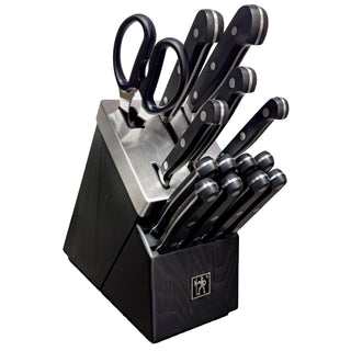 Classic 15-pc Self-Sharpening Knife Block Set by HENCKELS – 15-pc, Black, Model 1028194