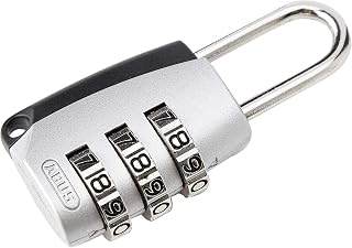 Silver Combination Padlock 155/20 - Die-Cast Zinc Housing - Suitcase/Locker Lock with Individually Adjustable Number Code - ABUS Security Level 3
