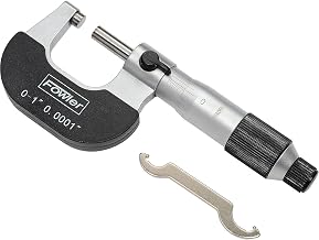 Fowler 52-229-201-0 0-1" Mechanical Outside Micrometer W/Ratchet Friction Thimble