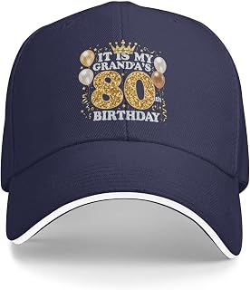 ITIS MYGRANDA'S 80ith Birthday Hat for Men Funny Baseball Hat Funny Birthday Gifts for Women