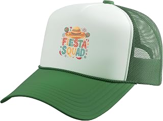 Cinco De Mayo Party 5 De Mayo Mexican Fiesta Squad Trucker Hat with Adjustable Mesh Back
