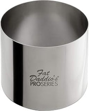 Fat Daddio's SSRD-27520 Stainless Steel Round Cake and Pastry Ring, 2.75 x 2 Inch, Silver