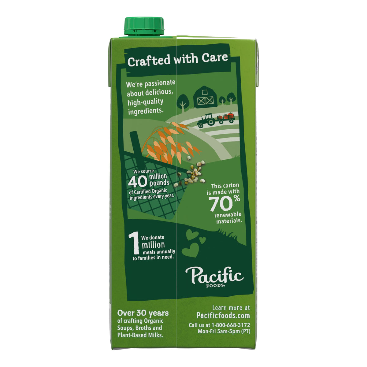 Pacific Foods Vanilla Hemp Milk / 32 Fl Oz (Pack of 12) / Natural Hemp Milk