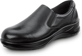 SR Max Womens Albany MaxTrax Alloy Toe SRO Slip-On Oxford