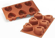 Silikomart Silicone Classic Collection Mold Shapes, Indent Heart, Large