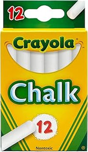 Crayola White Chalk 12 Ea