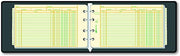 Rediform 63453 1" 4-Ring Ledger Binder with 100 Mini-Ledger Sheets and A-Z Index, 5" x 8.5" (Black)