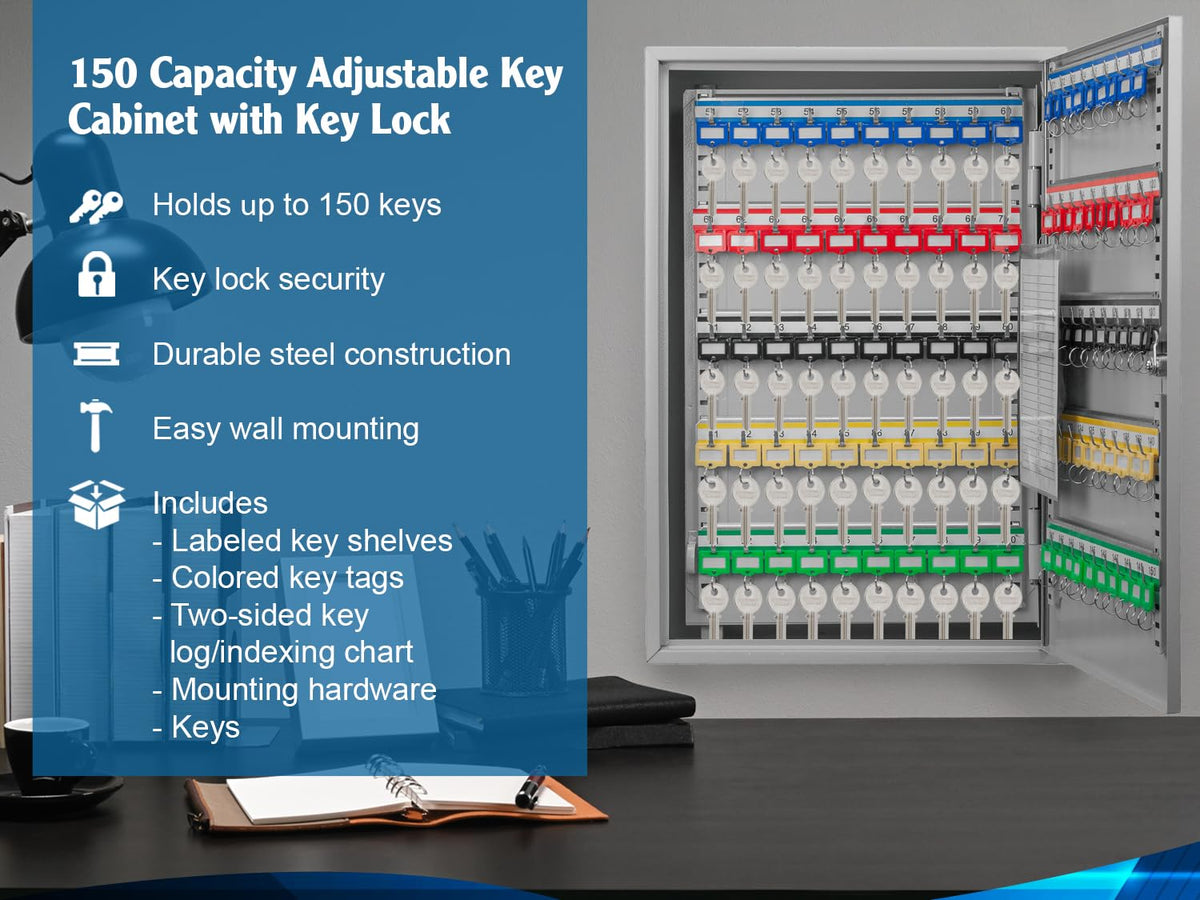 Barska Grey / 150 Keys / 1 Key Cabinets