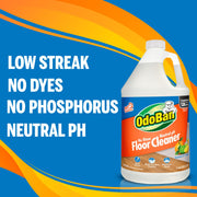Pet Solutions No Rinse Neutral pH Floor Cleaner Concentrate by OdoBan – 128 Fl Oz (Pack of 2), Clear, Pack of 2, Model 361B61