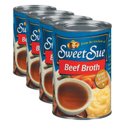 Beef Broth by Sweet Sue – 14.5 Fl Oz (Pack of 4)
