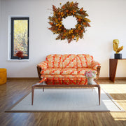 WreathDream Fall Wreath, 20 Inch Oak Leaves with Acorns and Pine Cones, Brown Oak Leaves