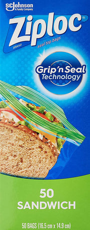 Sandwich Bags by Ziploc – 145 Count (Pack of 1), Green, Pack of 145, Model unknown