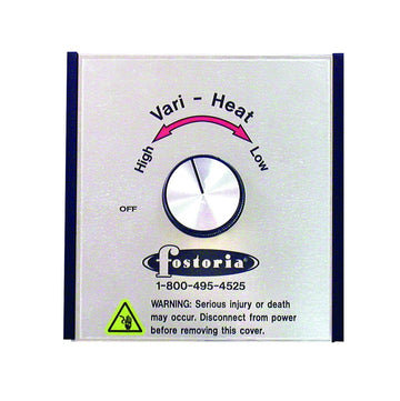 TPI Variable Heat Controller by Fostoria – 7"L x 5"W x 5"H, Stainless Steel, Brown, Model VHC15