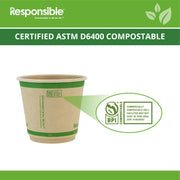 Responsible Products Brown / 25 / 8 oz (25 Count) Cups