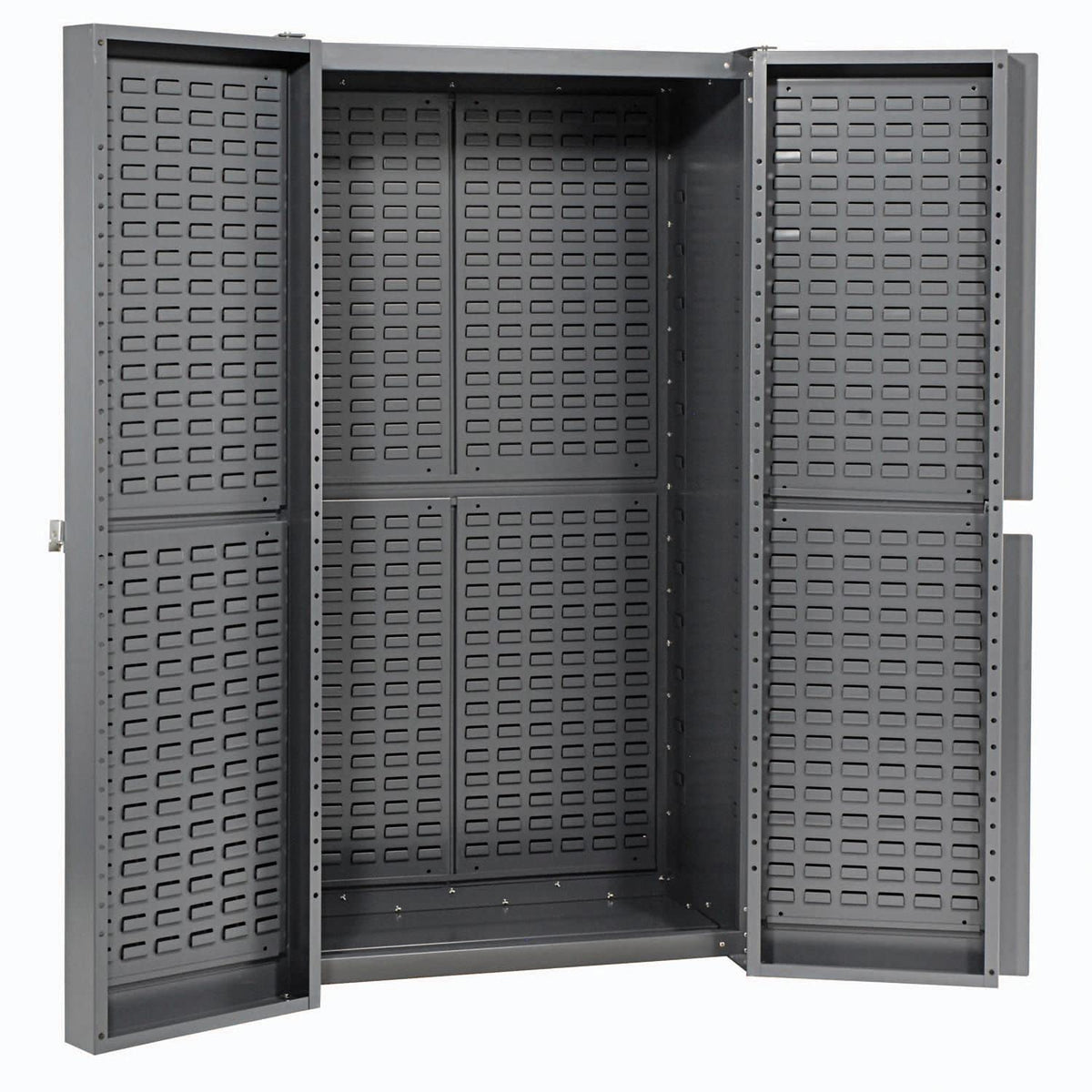 Deep Door Bin Cabinet by Global Industrial – 16 Gauge Steel, Grey, Model 662136RD