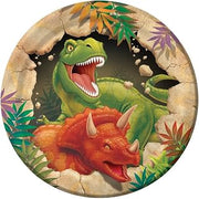 Creative Converting Dinosaur Round Paper Dessert Plates, Dino Blast