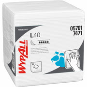 KIM05701CT - L40 Cleaning Wipe by Wypall – 12.50" x 13", White, Pack of 56, Model 7471
