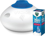 Warm Steam Vaporizer Bundle with 8 Oz VapoSteam Liquid Cough Suppressant, Helps Relieve Coughing, for Use in Vicks Vaporizers and Humidifiers
