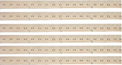 Westcott 36-inch Wood Yardstick, Pack of 6 (ACM10420-6)