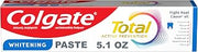 Colgate Total Whitening Fluoride Toothpaste, Mint, 5.1 oz
