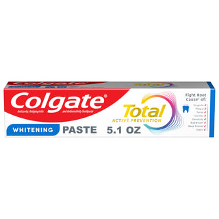 Total Whitening Fluoride Toothpaste by Colgate – 5.1 Ounce (Pack of 1), White, Model 61021533