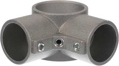 Component Hardware Brushed Aluminum Corner Cross Brace Fitting - 1-5/8" OD Legs
