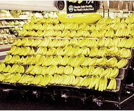 Marco Produce Display Riser Plastic 5-Step Curved- 36"L x 48"W x 2 1/4"H