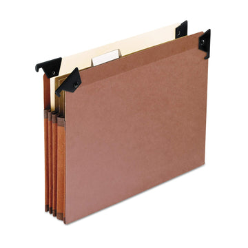 Premium Expanding Hanging File Pockets with Swing Hooks by Pendaflex – Manila, Red, Model 45422