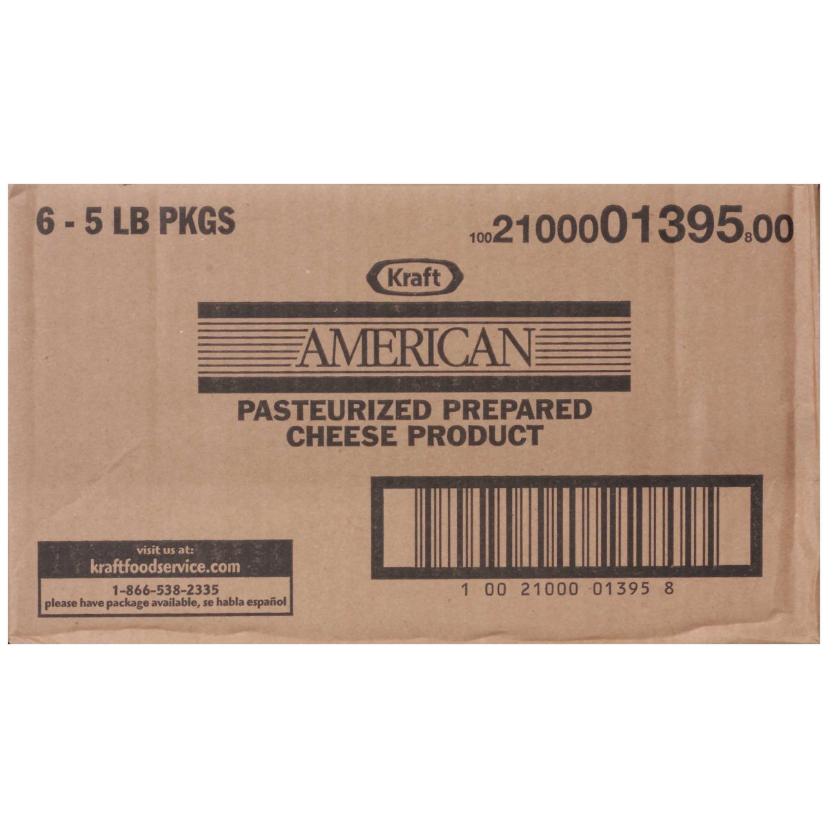 American Cheese Loaf by Kraft – 5 Pound (Pack of 6), Pack of 6