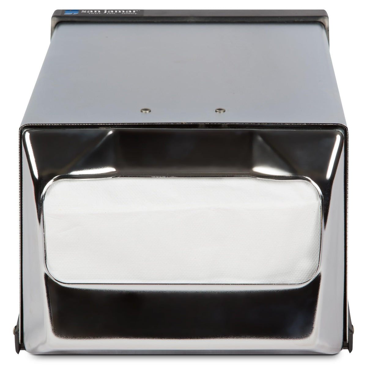 Fullfold Chrome Countertop Napkin Dispenser by San Jamar – Fullfold, Metal, Chrome, Model H3001XC