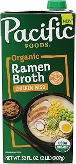 Pacific Foods Broth Ramen Chicken Miso Organic, 32 Ounce