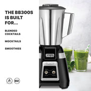 Waring Toggle Switch | Stainless Jar / 48 oz / Black Countertop Blenders