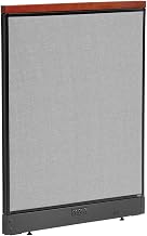 Global Industrial Electric Office Partition Panel, 36.25 Inch W x 47.5 Inch H, Gray, for Office Cubicle Design, Assembles into Straight Runs, 90-Degree Corners, and 4-Way Cubicles