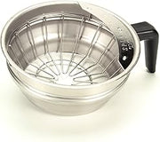 Bunn 20216.0000 Funnel Assembly with Stainless Steel-Black Handle, Silver