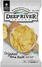 Deep River Snacks Original Sea Salt Kettle Cooked Potato Chips, 0.75 Ounce -- 120 per case.