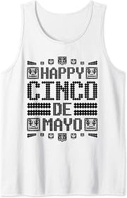 Happy Cinco De Mayo, Mexican Fiesta Tank Top