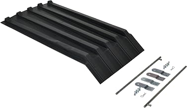 Vestil PLID-H-25 Polyethylene Heavy Duty H Style Hopper Lid (Use with 1/4 Cubic Yard Hoppers) Black