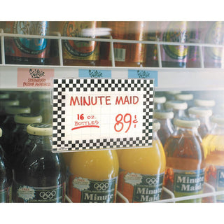 Suction Cup Sign Holder Clear Plastic - 5 1/2"L x 3 1/2"H by HUBERT – Vinyl, Clear, Model US-PVC 074