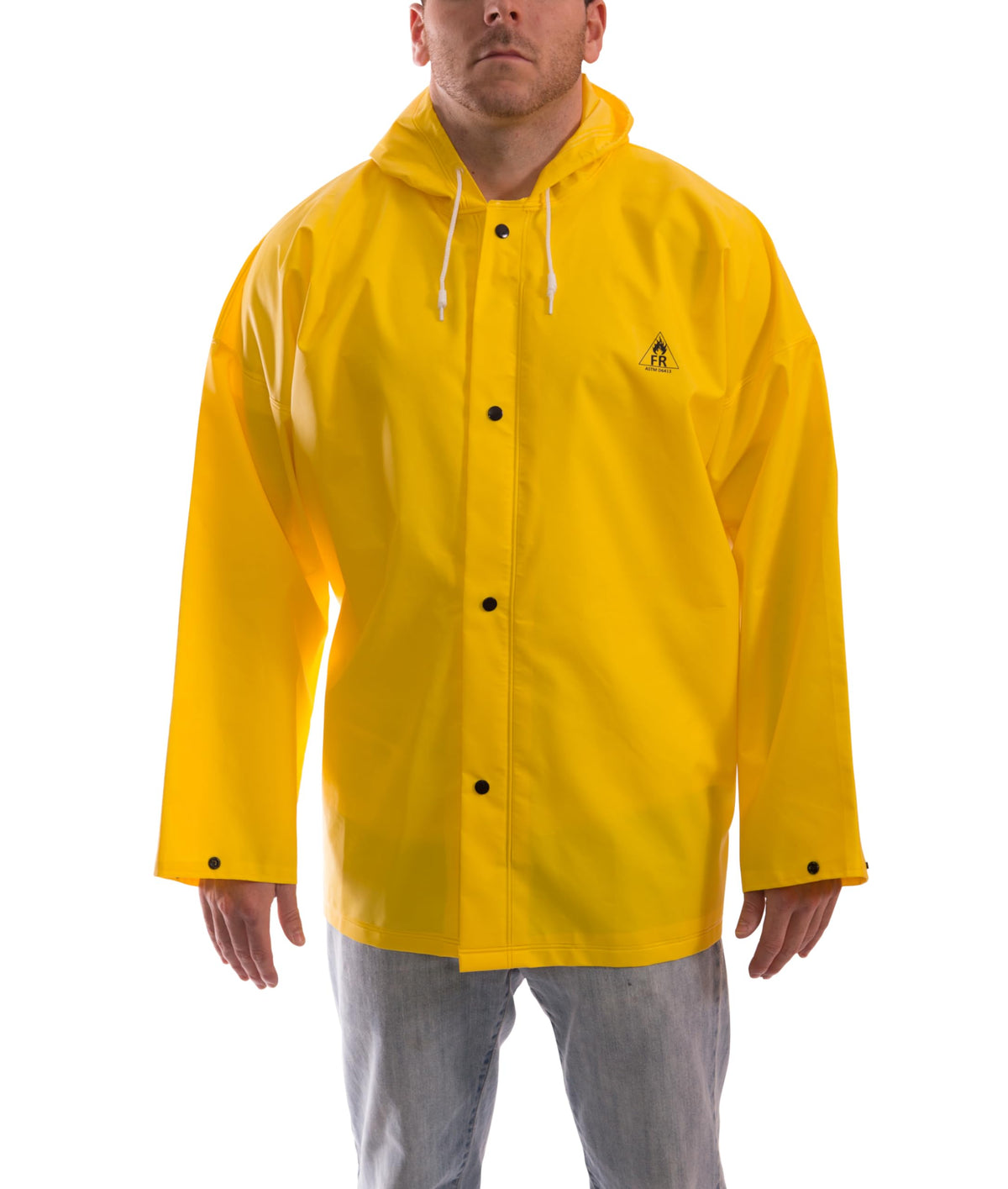 DuraScrim Jacket by TINGLEY – Small, PVC on Polyester, Yellow, Model J56107
