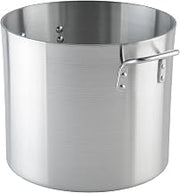 Winco 6.0mm Aluminum Stock Pot, 24-Quart | Heavy-duty, Riveted handles, Great for Stocks, Soups, Pasta and Batch Cooking