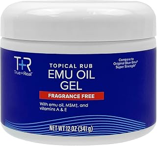 True+Real Emu Oil Gel, 12 oz
