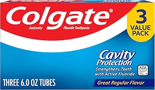 Colgate Cavity Protection Fluoride Toothpaste, Mint, 3 Pack, 6 oz