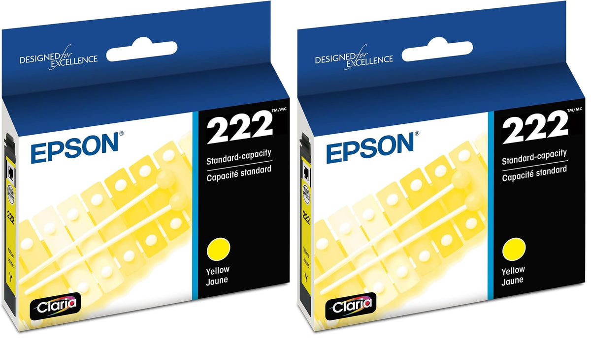 Epson 1 Count (Pack of 2) / Yellow / Ink Cartridge Inkjet Ink Cartridges