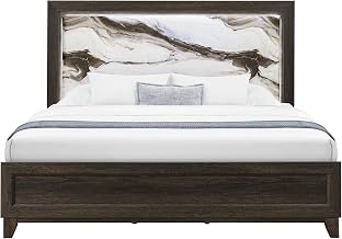 Global Furniture USA Harmony Brown Full Bed with LED