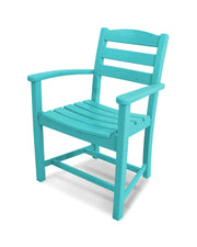 ® La Casa Café Dining Chair by Polywood – 22 x 24.5 x 34 inches, High Density Polyethylene (HDPE), Aruba, Model TD200AR