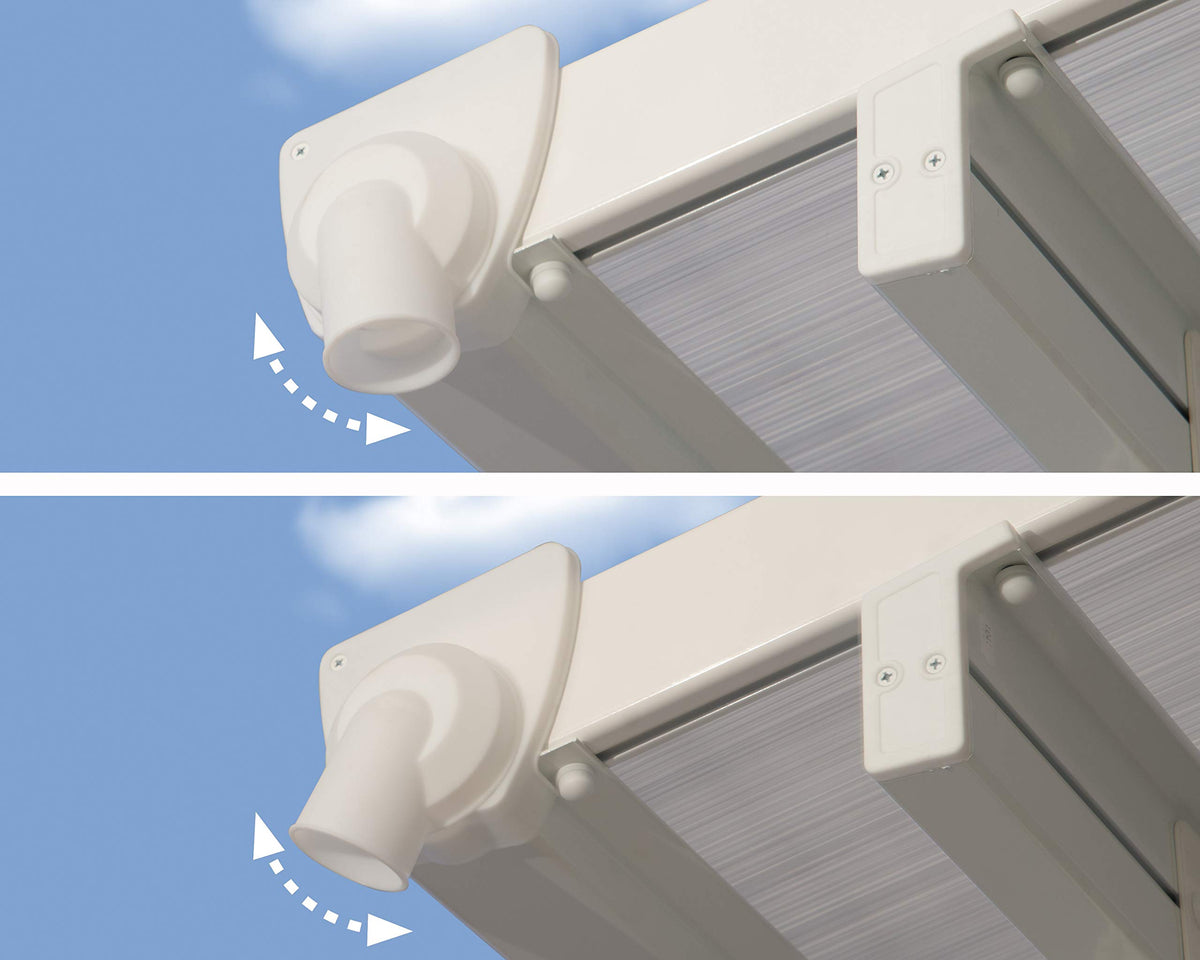 Palram White / 10' x 30' / Modern Awnings