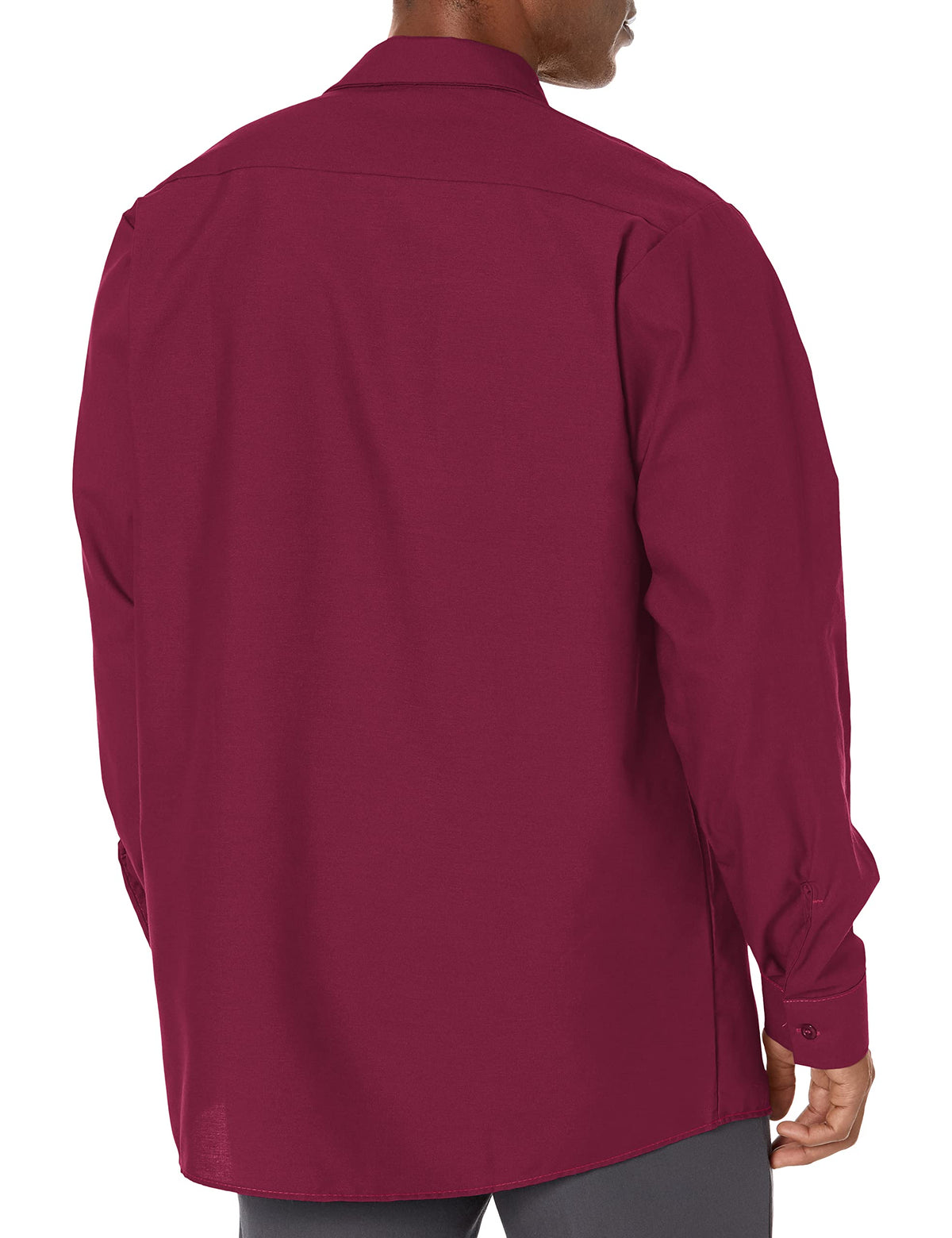 Long Sleeve Industrial Solid Work Shirt Burgundy Small - 5 Pack by Red Kap – Burgundy, Pack of 5, Model SP14